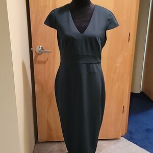 Donna Morgan dark green sheath dress sz 10